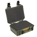 Pelican Vault - V100 Multi-Purpose Hard Case with Foam for Camera, Drone, Equipment, Electronics, and Gear (OD Green)