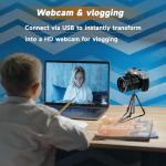 4K 75MP Digital Camera for Photography, Camera for Vlogging, 10X Optical Zoom, Auto Focus, WiFi, 3" Flip Touchscreen, 2 Batteries, Lens Hood, Tripod, Remote & Strap