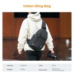 K&F CONCEPT Camera Sling Bag Crossbody Bag Camera Shoulder Backpack DSLR/SLR/Mirrorless Photography Bags Compatible with Canon/Nikon/Sony/Fuji/Gopro/DJI