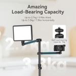 SmallRig Overhead Camera Mount, Camera Desk Mount Stand with Flexible Arm, 360° Rotatable Ball Head, DSLR Boom Arm Tabletop C Clamp for Photography Videography Live Stream - 4456