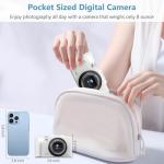 4K Digital Camera for Photography, 64MP Vlogging Camera for YouTube with 3" 180° Flip Screen, 18X Digital Zoom Point and Shoot Camara with 32GB Micro SD Card for Beginner (White)