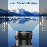 4K Digital Camera for Photography with 52mm Wide Angle & Macro Lens, 56MP Vlogging Camera for YouTube and Video, with External Adjustable Microphone, with 180° Flip Screen, 32GB TF Card