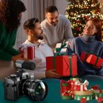 4K Digital Cameras for Photography, 48 MP Vlogging Camera for YouTube with 180° Flip Screen,16X Digital Zoom,Flash & Autofocus,52mm Wide Angle & Macro Lens,2 Batteries,32GB SD Card