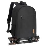 TARION Camera Bag DSLR Camera Backpack with Waterproof Raincover Laptop Compartment Photography Backpack Case Photo Bag for Women Men Photographers DSLR SLR Mirrorless Camera Lens Tripod Black TB-M