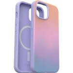 OtterBox iPhone 16e, 15, 14, & 13 Symmetry Series Case - Soft Sunset (Purple), Snaps to MagSafe, Ultra-Sleek, Raised Edges Protect Camera & Screen
