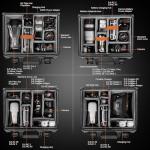 Lekufee Waterproof Hard Carrying Case with Padded Dividers for DJI Mavic 4 Pro, Air 3S, Mini 5 Pro/4/3, Partial Sony/Canon/Nikon Camera and Lens, and Accessories - Black