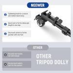 NEEWER Photography Tripod Dolly, Heavy Duty 33lbs Capacity Tripod Wheels with 2 inch Rubber Wheels, Adjustable Leg Mount and Carry Bag for Canon Nikon Sony DSLR Cameras Camcorder Photo Video Lighting