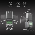 Meike MK430N TTL Speedlite Shoe Mount Flash Compatible with Nikon Cameras D7100 D5300 D5200 D3500 D3100 D600 D800 D3200 D90 D80 D300 D7500 D780 with Standard Hot Shoe