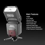 Meike MK430N TTL Speedlite Shoe Mount Flash Compatible with Nikon Cameras D7100 D5300 D5200 D3500 D3100 D600 D800 D3200 D90 D80 D300 D7500 D780 with Standard Hot Shoe