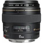 Canon EF 85mm f/1.8 USM Medium Telephoto Lens for Canon SLR Cameras - Fixed (Renewed)