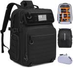 HAMBOLY Professional Camera Bag Backpack, Large Waterproof Photography Bag Case for DSLR/SLR/Mirrorless Camera with Tripod Holder/15.6’’ Laptop Compartment/Rain Cover, Compatible with Nikon/Sony/Canon