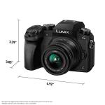 Panasonic LUMIX G7 4K Digital Camera, with LUMIX G VARIO 14-42mm Mega O.I.S. Lens, 16 Megapixel Mirrorless Camera, 3-Inch LCD, DMC-G7KK (Black)