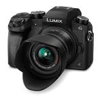 Panasonic LUMIX G7 4K Digital Camera, with LUMIX G VARIO 14-42mm Mega O.I.S. Lens, 16 Megapixel Mirrorless Camera, 3-Inch LCD, DMC-G7KK (Black)