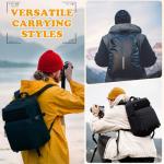 HAMBOLY Professional Camera Bag Backpack, Large Waterproof Photography Bag Case for DSLR/SLR/Mirrorless Camera with Tripod Holder/15.6’’ Laptop Compartment/Rain Cover, Compatible with Nikon/Sony/Canon