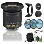 Nikon - AF-P DX NIKKOR 10-20mm f/4.5-5.6G VR Wide-Angle Zoom Lens for APS-C F-Mount Cameras (20067) + Filter Kit + Cap Keeper + Cleaning Kit