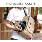 TAAOKA Camera Sling Bag, DSLR/SLR/Mirrorless Camera Backpack Case Shockproof Photography Backpack with Tripod Holder & Removable Modular Inserts Compatible with Canon/Nikon/Sony/Fuji