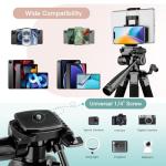 Victiv 68" Camera Tripod, Phone Tripod for Tablet with Remote and Holder, Lightweight and Compact Travel Tripod for Canon Sony Camera, Compatible with DSLR, iPhone, iPad, Max Load 7.8 lbs