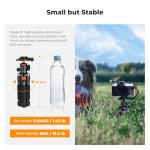 K&F CONCEPT Mini Desk Tripod, 21.6'' Compact Small Tripod with Ball Head Load up to 13.22 lbs/6 KG, 1/4 inch Quick Shoe Plate& Phone Holder for DSLR Camera Phone.