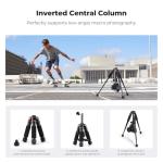 K&F CONCEPT Mini Desk Tripod, 21.6'' Compact Small Tripod with Ball Head Load up to 13.22 lbs/6 KG, 1/4 inch Quick Shoe Plate& Phone Holder for DSLR Camera Phone.