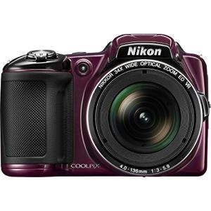 Nikon COOLPIX L830 16 MP CMOS Digital Camera with 34x Zoom NIKKOR Lens and Full 1080p HD Video (Plum) (Renewed)