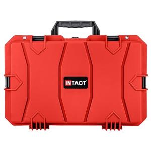 Eylar 21.6" Intact Series Carry-On Hard Camera Case, Lightweight and Durable Stacker Design with Foam (Red)