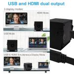 MMlove 4K HDMI Camera High Speed 30FPS USB Camera 8MP Streaming Webcam with 170° Wide Angle Fisheye Lens H.265 2X Digital Zoom Simultaneous Output Close up Lightburn Camera for PC Laptop
