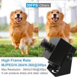 MMlove 4K HDMI Camera High Speed 30FPS USB Camera 8MP Streaming Webcam with 170° Wide Angle Fisheye Lens H.265 2X Digital Zoom Simultaneous Output Close up Lightburn Camera for PC Laptop