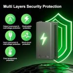 2 Pack Rechargeable Lithium Battery Pack Compatible with Stealth Cam Trail Camera Flashback, Deceptor MAX, Fusion MAX, and Connect MAX