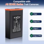 Lesaps 2-Pack 5000mAh Moultrie Power Mag Replacement Battery - Compatible with Moultrie Cellular Trail Cameras Edge, Edge Pro, Edge 2, Edge 2 Pro, USB-C & Solar Panels Charging