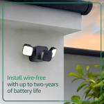 Blink Outdoor 4 Floodlight Camera — Wireless smart security camera, 700 lumens, two-year battery life, enhanced motion detection, Sync Module Core included — 1 camera system