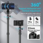 SmallRig Camera Desk Mount Table Stand with Magic Arm and 1/4" Ball Head, 13"-35.4" Adjustable Light Stand, Tabletop C Clamp for DSLR Camera, Ring Light, Live Streaming, Photo Video Shooting - 3992