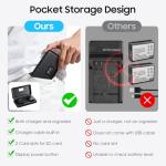 LP-E10 Battery 2-Pack 1600mAh and Digital Display Dual USB Charger for Canon LP E10,EOS Rebel T7 T6 T5 T3 T100,Kiss X50 X70 X80 X90,EOS 1100D 1200D 1300D 1500D 2000D 3000D 4000D Digital Cameras