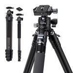 SmallRig AP-10 Carbon Fiber Tripod, 52.4" Lightweight Compact Camera Tripod with Detachable Monopod, 360° Ball Head, Quick Release Plate, Payload 26.5 lbs, for Canon for Sony, DSLR Camera, Phone-4060
