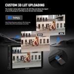 NEEWER F700 7" Camera Field Monitor, 2000nit HD 1920x1080 IPS Touch Screen with 3D LUT, 4K HDMI Loop in/Out with Peak Focus DSLR Video Assist HDR Waveform, Cold Shoe Mount, 2 NP-F750 Batteries & Cable