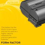 Nikon EN-EL15c Rechargeable Li-ion Battery (2-Pack) Bundle with USB-C Charger with LCD Display for Nikon EN-EL15 Battery (2 Items)