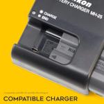 Nikon EN-EL15c Rechargeable Li-ion Battery (2-Pack) Bundle with USB-C Charger with LCD Display for Nikon EN-EL15 Battery (2 Items)