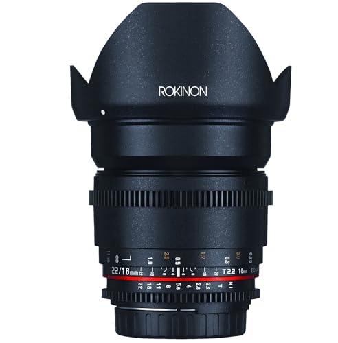 Rokinon DS16M-C 16mm T2.2 Cine Wide Angle Lens for Canon EF-S Digital SLR