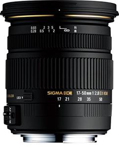 Sigma 17-50mm f/2.8 EX DC OS HSM FLD Large Aperture Standard Zoom Lens for Canon Digital DSLR Camera