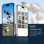 4K Digital Camera for Photography with External Adjustable Microphone, 56MP Vlogging Camera for YouTube and Video, 52mm Wide Angle & Macro Lens, with 180° Flip Screen,18X Digital Zoom, 32GB TF Card