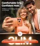 TORRAS for iPhone 17 Pro Case with Stand, Fit for MagSafe, 4X Military Drop Protection, Camera Control Button, Slim Soft Edge Phone Case for iPhone 17 Pro, Translucent Matte Cover 6.3", Bright Orange