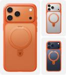 TORRAS for iPhone 17 Pro Case with Stand, Fit for MagSafe, 4X Military Drop Protection, Camera Control Button, Slim Soft Edge Phone Case for iPhone 17 Pro, Translucent Matte Cover 6.3", Bright Orange