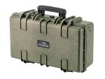 Monoprice Weatherproof Hard Case - 22in x 14in x 8in, OD Green with Customizable Foam, Shockproof, IP67