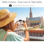 8K Digital Cameras for Photography, 64MP Vlogging Camera for YouTube with 4" Touch Screen, Dual Front/Rear Cameras with LED Fill Light, 3000MAh Battery, Lens Hood, Hot Shoe & 32GB TF Card