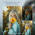 Digital Cameras for Photography with WiFi&App Control, Ture 4K&48MP Vlogging Camera for YouTube,Compact,16X Zoom Autofocus, Anti-Shake for Entry-Level User, Beginners, Macro&Wide Lens-32GB Card(Black)