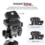 ULANZI Tabletop Tripod for Camera Mini Vlogging Tripod TT38, Uka F38 ClickOpen Flexible Travel Tripods for Sony/Canon/Nikon/Fujifilm DSLR DJI Osmo Nano Pocket Shooting Selfie Video Vlog