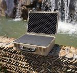 MEIJIA Portable IP67 Waterproof Protective Case, Hard Camera Case with customizable foam, Perfectly Protection of Camera, Drones, Pistols,Lens, Equipments, 18.5 x14.06x6.93inches(Desert Tan)