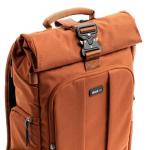 Think Tank FocusPoint 22L RollTop Camera Backpack - Urban Rust: Expandable Travel & Camera Backpack with Laptop Sleeve, Quick Side and Back Access, Rain Cover – Versatile Photography & Travel Bag