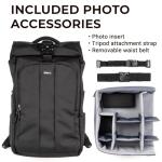 Think Tank FocusPoint 22L RollTop Camera Backpack - Urban Rust: Expandable Travel & Camera Backpack with Laptop Sleeve, Quick Side and Back Access, Rain Cover – Versatile Photography & Travel Bag