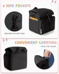 Prokva Instant Camera Case Compatible with Polaroid Now 3rd and Go Gen2 Series, Protective Camera Sling Bag with Adjustable Strap and Pockets, Black