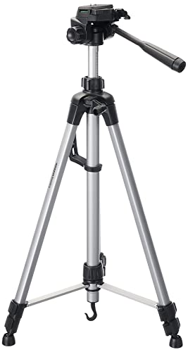3-Way Pan Head Tripod: Lightweight Black for DSLRs